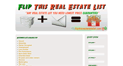 Desktop Screenshot of flipthisrealestatelist.com